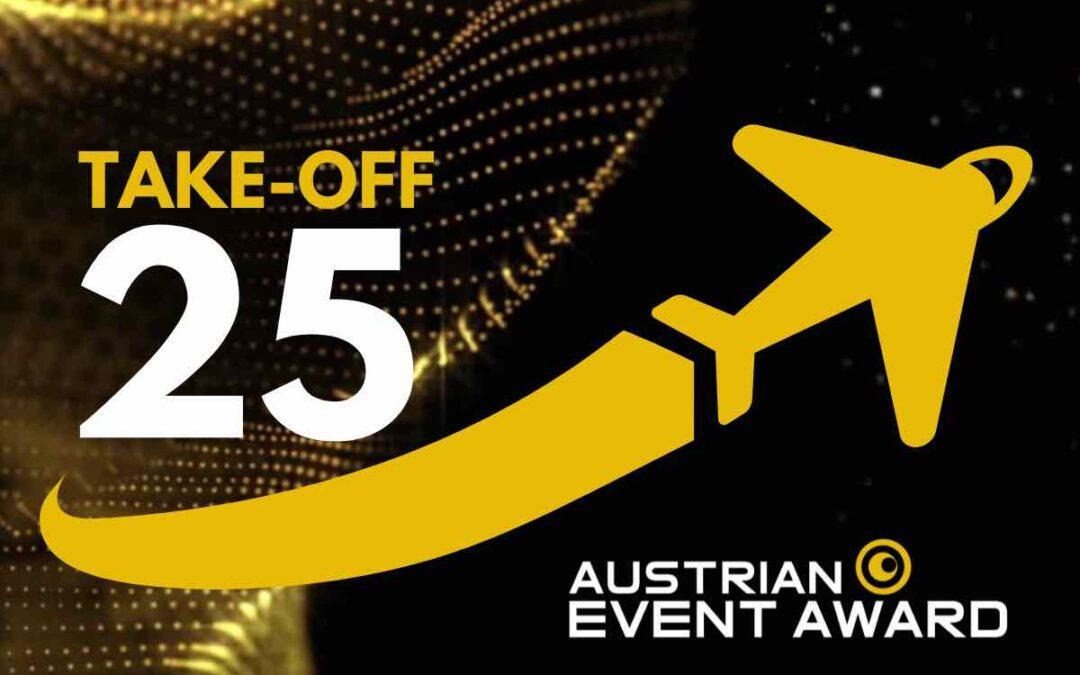 „TAKE-OFF 25“ lautet das Motto für die Award Show zum Jubiläum